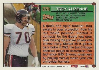 1994 Topps - Special Effects #278 Troy Auzenne Back