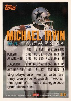 1994 Topps - Special Effects #318 Michael Irvin Back
