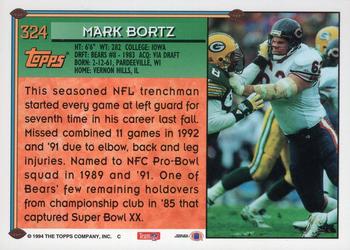 1994 Topps - Special Effects #324 Mark Bortz Back