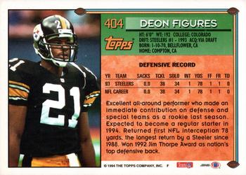 1994 Topps - Special Effects #404 Deon Figures Back