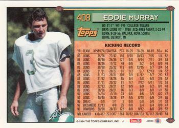 1994 Topps - Special Effects #408 Eddie Murray Back