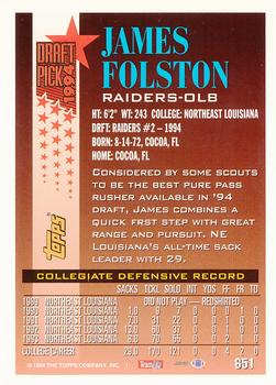 1994 Topps - Special Effects #651 James Folston Back