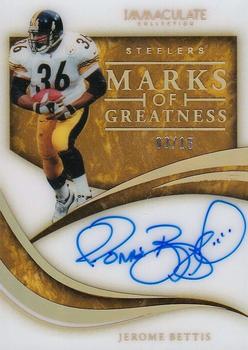 2020 Panini Immaculate Collection - Immaculate Marks of Greatness #MG-JB Jerome Bettis Front