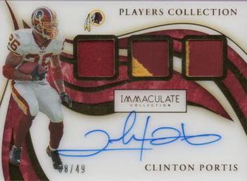 2020 Panini Immaculate Collection - Immaculate Players Collection Autographs #PC-CP Clinton Portis Front