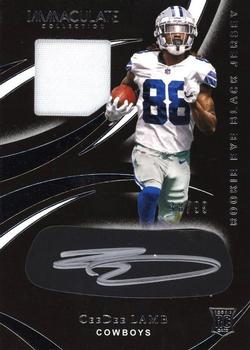 2020 Panini Immaculate Collection - Immaculate Rookie Eye Black Jersey #REB-14 CeeDee Lamb Front