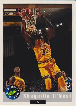 1992 Classic Draft Picks - NBA Draft Pick Promos #1 Shaquille O'Neal Front