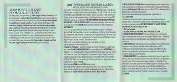 2000 Topps Gallery - Checklists #4 Checklist 4 of 6 Back