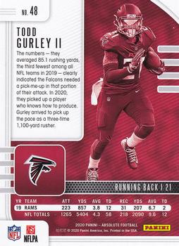 2020 Panini Absolute - Retail #48 Todd Gurley II Back