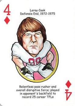 2007 Hero Decks Alabama Crimson Tide Football Heroes Playing Cards #4♦ Leroy Cook Front