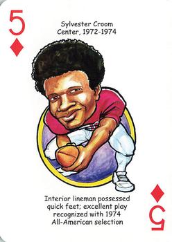 2007 Hero Decks Alabama Crimson Tide Football Heroes Playing Cards #5♦ Sylvester Croom Front