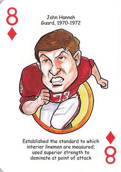 2007 Hero Decks Alabama Crimson Tide Football Heroes Playing Cards #8♦ John Hannah Front