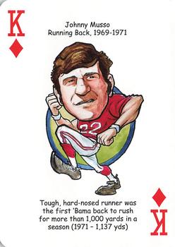 2007 Hero Decks Alabama Crimson Tide Football Heroes Playing Cards #K♦ Johnny Musso Front