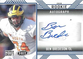 2020 SAGE HIT - Rookie Autographs Blue #A41 Ben Bredeson Front