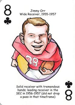 2007 Hero Decks Georgia Bulldogs Football Heroes Playing Cards #8♣ Jimmy Orr Front