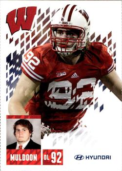 2013 Wisconsin Badgers Program Cards #NNO Pat Muldoon Front