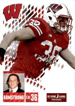 2013 Wisconsin Badgers Program Cards #NNO Ethan Armstrong Front