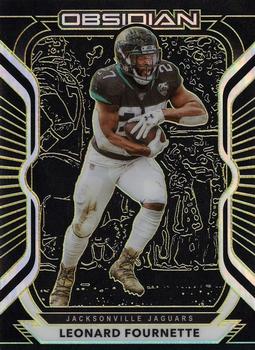 2020 Panini Obsidian - Electric Etch Yellow #42 Leonard Fournette Front