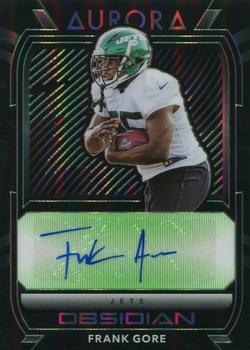 2020 Panini Obsidian - Aurora Autos Electric Etch Green #AA15 Frank Gore Front