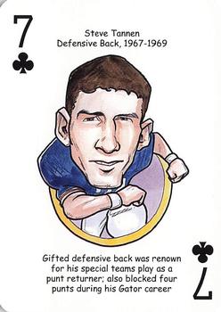 2007 Hero Decks Florida Gators Football Heroes Playing Cards #7♣ Steve Tannen Front