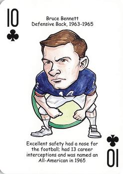 2007 Hero Decks Florida Gators Football Heroes Playing Cards #10♣ Bruce Bennett Front