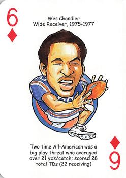 2007 Hero Decks Florida Gators Football Heroes Playing Cards #6♦ Wes Chandler Front