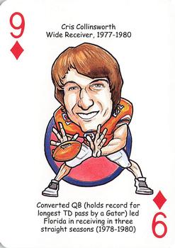 2007 Hero Decks Florida Gators Football Heroes Playing Cards #9♦ Cris Collinsworth Front