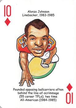 2007 Hero Decks Florida Gators Football Heroes Playing Cards #10♦ Alonzo Johnson Front