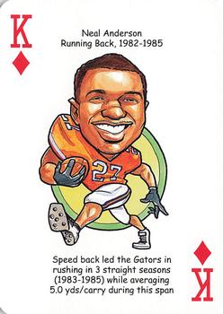 2007 Hero Decks Florida Gators Football Heroes Playing Cards #K♦ Neal Anderson Front