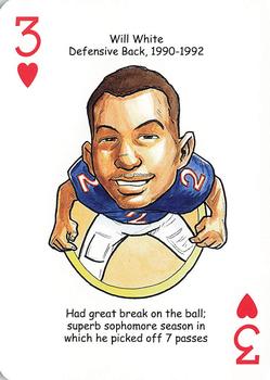 2007 Hero Decks Florida Gators Football Heroes Playing Cards #3♥ Will White Front