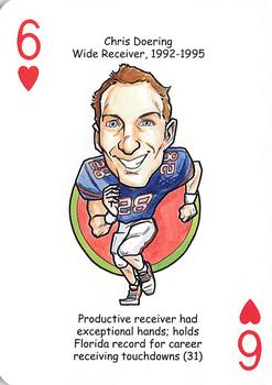 2007 Hero Decks Florida Gators Football Heroes Playing Cards #6♥ Chris Doering Front