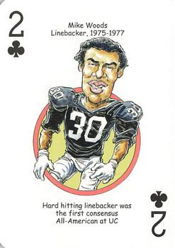 2009 Hero Decks Cincinnati Bearcats Football Heroes Playing Cards #2♣ Mike Woods Front