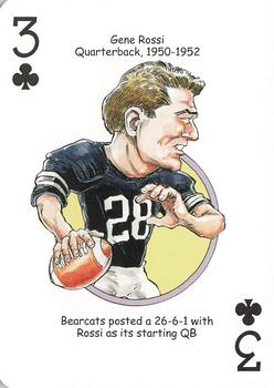 2009 Hero Decks Cincinnati Bearcats Football Heroes Playing Cards #3♣ Gene Rossi Front