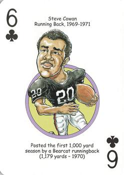 2009 Hero Decks Cincinnati Bearcats Football Heroes Playing Cards #6♣ Steve Cowan Front