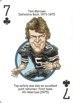 2009 Hero Decks Cincinnati Bearcats Football Heroes Playing Cards #7♣ Tom Marvaso Front