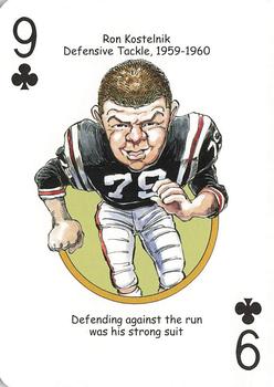 2009 Hero Decks Cincinnati Bearcats Football Heroes Playing Cards #9♣ Ron Kostelnik Front