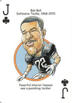 2009 Hero Decks Cincinnati Bearcats Football Heroes Playing Cards #J♣ Bob Bell Front