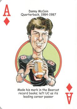 2009 Hero Decks Cincinnati Bearcats Football Heroes Playing Cards #A♦ Danny McCoin Front