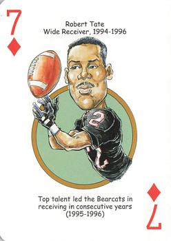2009 Hero Decks Cincinnati Bearcats Football Heroes Playing Cards #7♦ Robert Tate Front