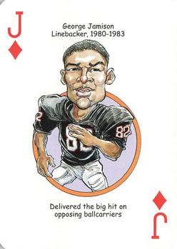 2009 Hero Decks Cincinnati Bearcats Football Heroes Playing Cards #J♦ George Jamison Front