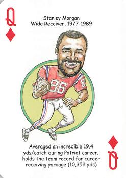 2019 Hero Decks New England Patriots Football Heroes Playing Cards #Q♦ Stanley Morgan Front