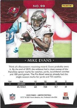 2020 Panini Limited #99 Mike Evans Back