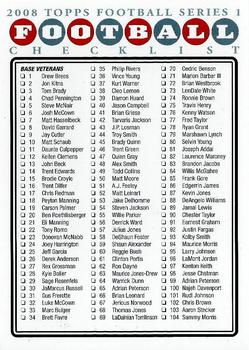 2008 Topps - Checklists Hobby #1 Checklist: 1-215 Front