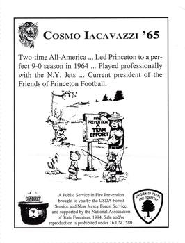 1994 Princeton Athletic News #NNO Cosmo Iacavazzi Back