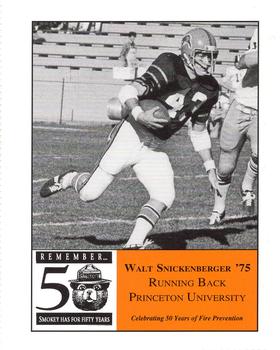 1994 Princeton Athletic News #NNO Walt Snickenberger Front