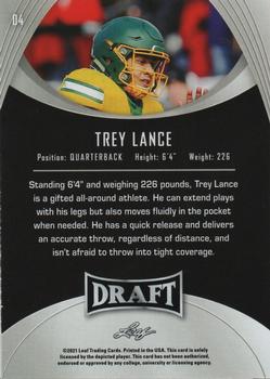 2021 Leaf Draft #04 Trey Lance Back