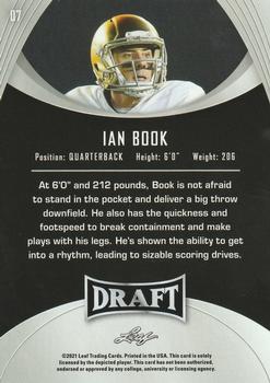 2021 Leaf Draft #07 Ian Book Back