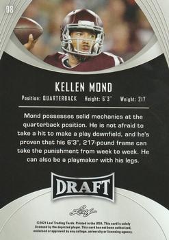 2021 Leaf Draft #08 Kellen Mond Back