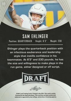 2021 Leaf Draft #09 Sam Ehlinger Back