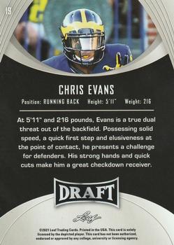 2021 Leaf Draft #19 Chris Evans Back