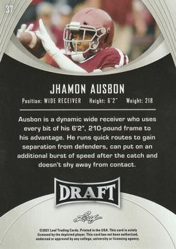 2021 Leaf Draft #37 Jhamon Ausbon Back